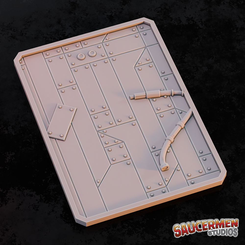 Texture & Practice Palette: Salvage Crew - Sci-Fi Grimdark Miniatures by Saucermen Studios, Wargame Scale 3D Printed