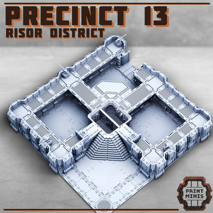 Precinct 13 Ultimate Kit - Risor District - Sci-Fi City Skirmish Wargaming Terrain by Print Minis - photo 3