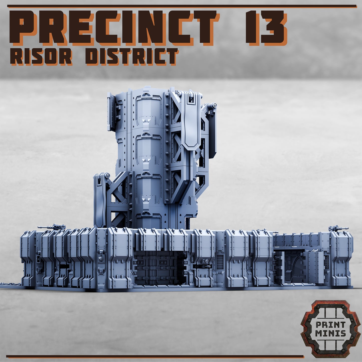 Precinct 13 Ultimate Kit - Risor District - Sci-Fi City Skirmish Wargaming Terrain by Print Minis - photo 6