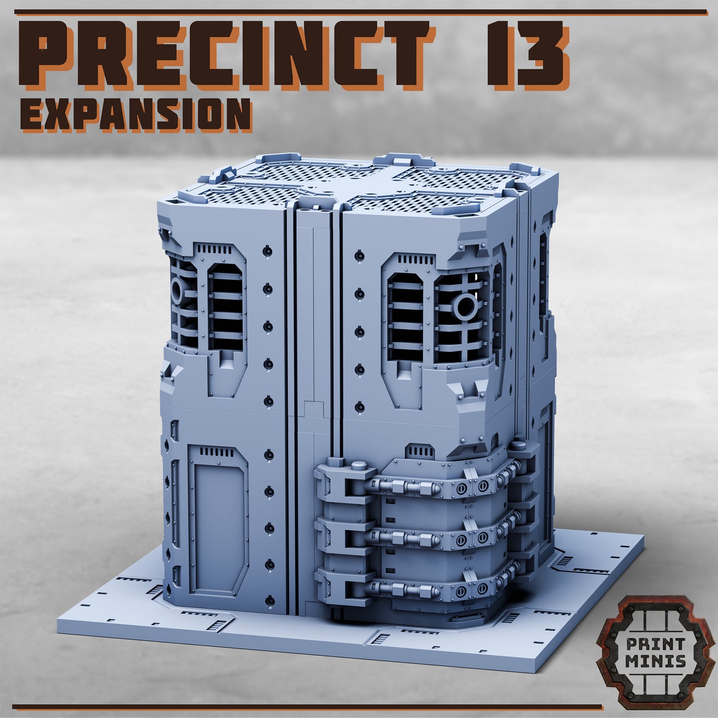 Precinct 13 Ultimate Kit - Risor District - Sci-Fi City Skirmish Wargaming Terrain by Print Minis - photo 7