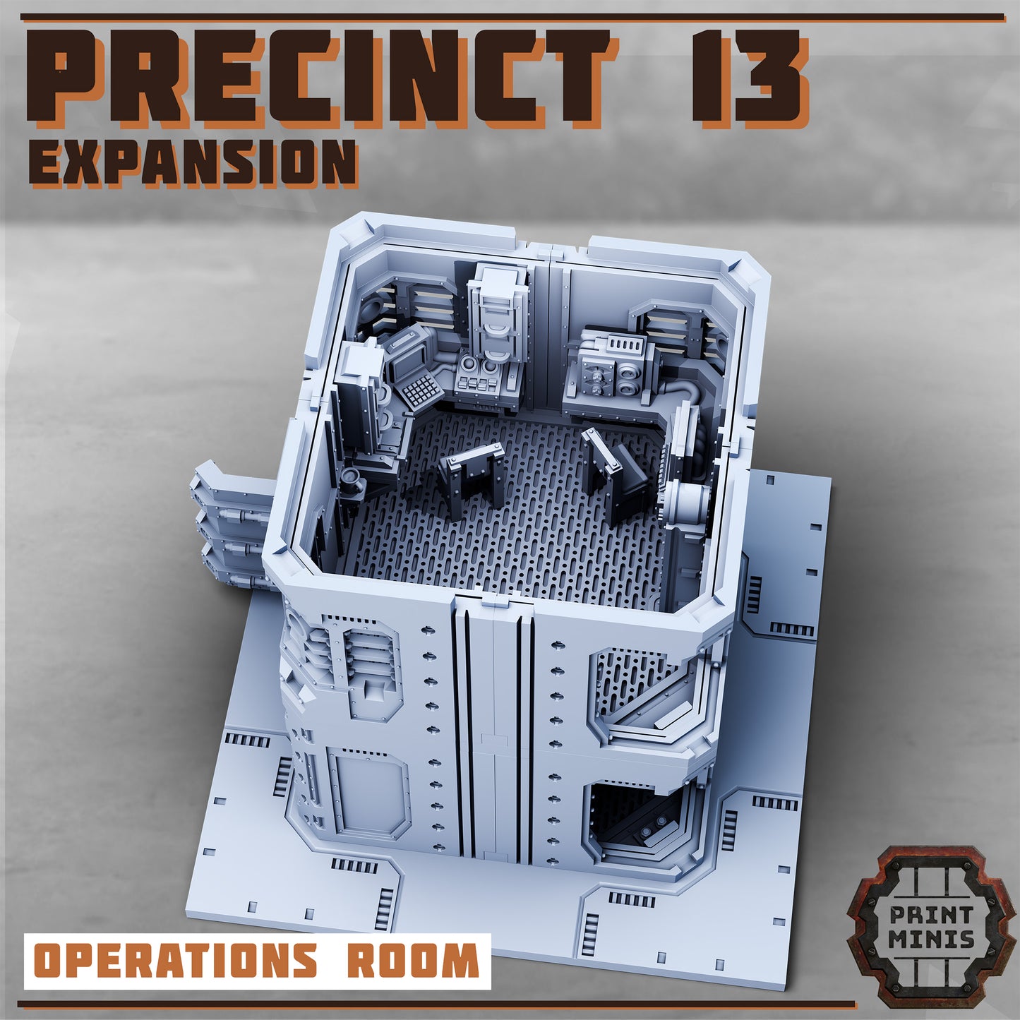 Precinct 13 Ultimate Kit - Risor District - Sci-Fi City Skirmish Wargaming Terrain by Print Minis - photo 8
