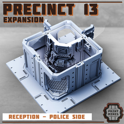 Precinct 13 Ultimate Kit - Risor District - Sci-Fi City Skirmish Wargaming Terrain by Print Minis - photo 10