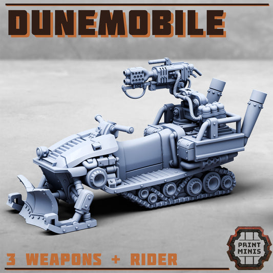 Dunemobile, Sci-Fi Grimdark Vehicle by STATIONFORGE, Wargames Proxy