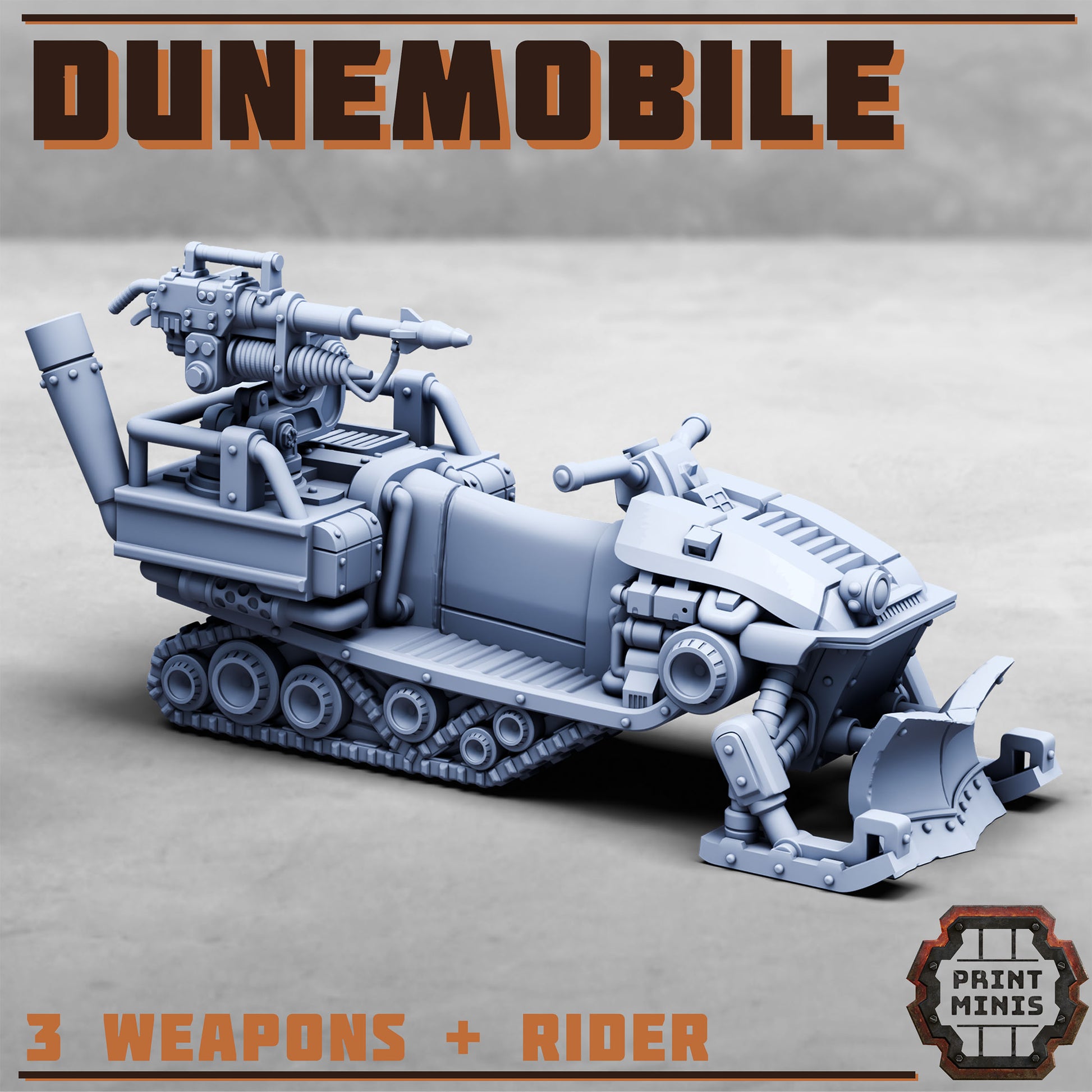 Dunemobile, Sci-Fi Grimdark Vehicle by STATIONFORGE, Wargames Proxy