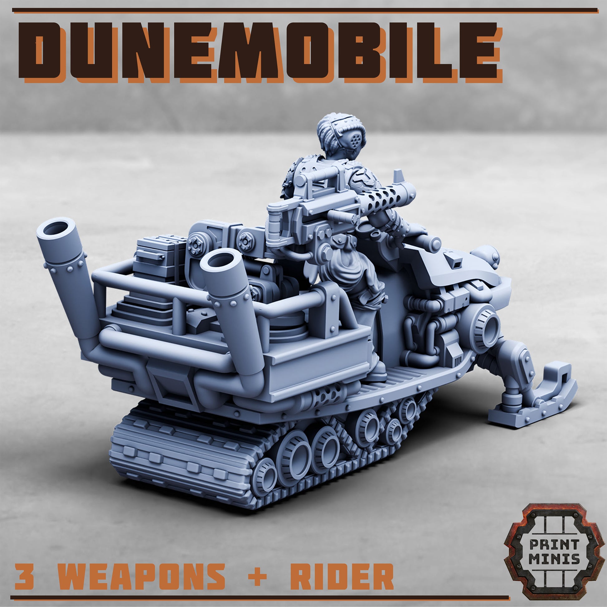 Dunemobile, Sci-Fi Grimdark Vehicle by STATIONFORGE, Wargames Proxy