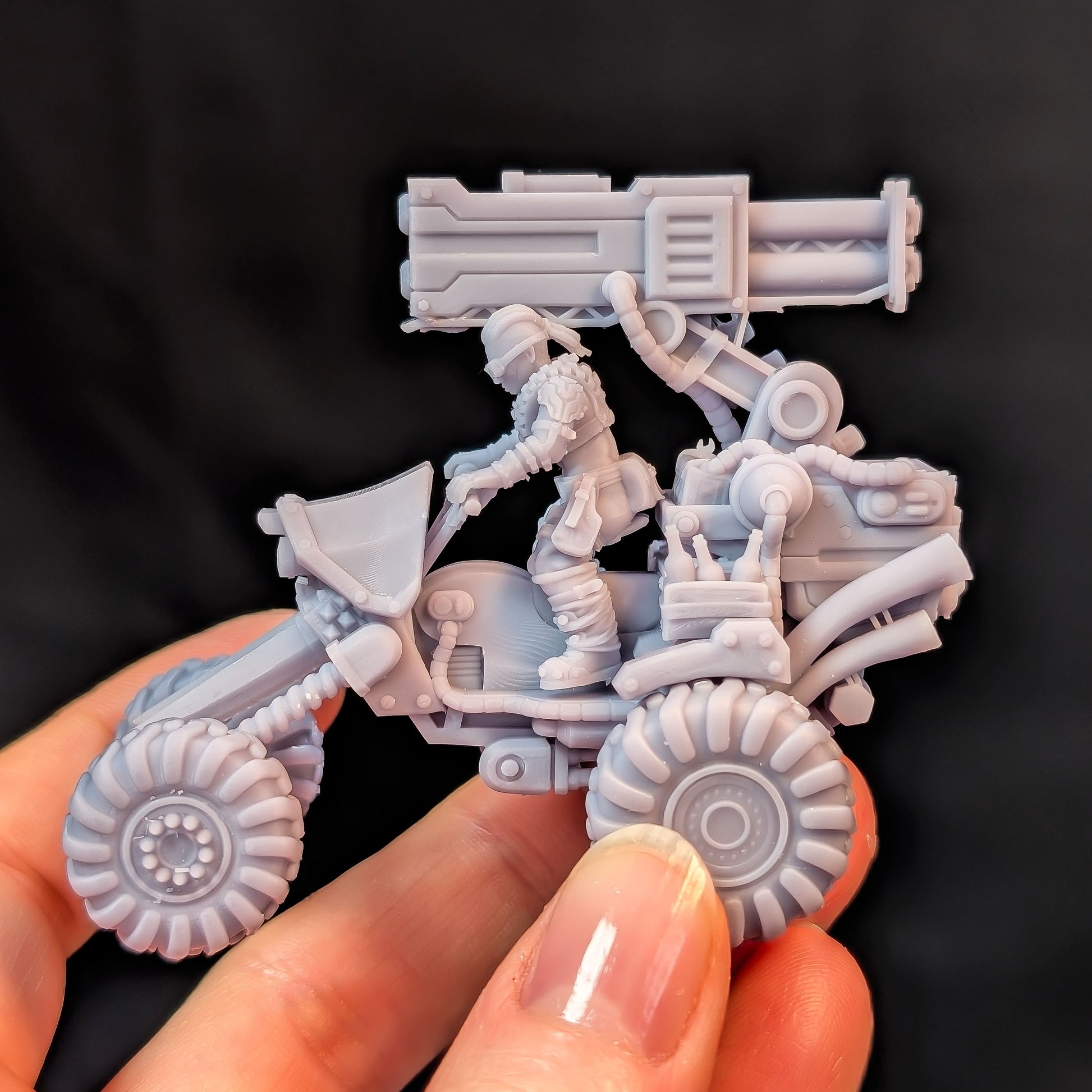 Rocketbuggy, Sci-Fi Grimdark Vehicle by STATIONFORGE, Wargames Proxy