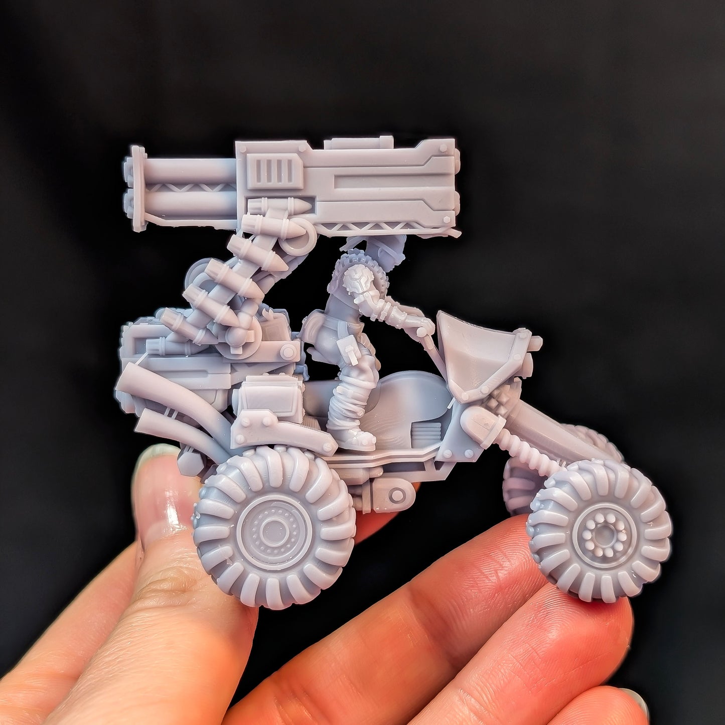 Rocketbuggy, Sci-Fi Grimdark Vehicle by STATIONFORGE, Wargames Proxy