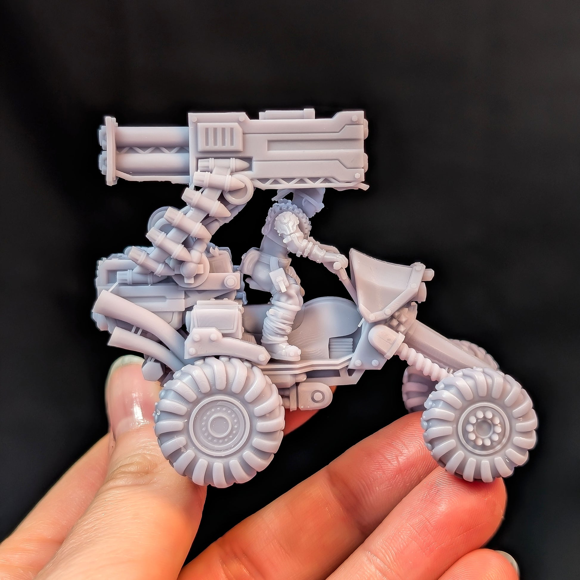 Rocketbuggy, Sci-Fi Grimdark Vehicle by STATIONFORGE, Wargames Proxy