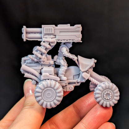Rocketbuggy, Sci-Fi Grimdark Vehicle by STATIONFORGE, Wargames Proxy