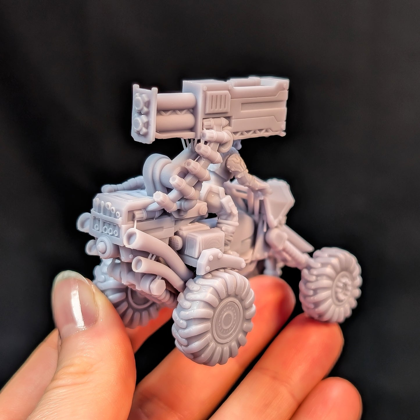 Rocketbuggy, Sci-Fi Grimdark Vehicle by STATIONFORGE, Wargames Proxy