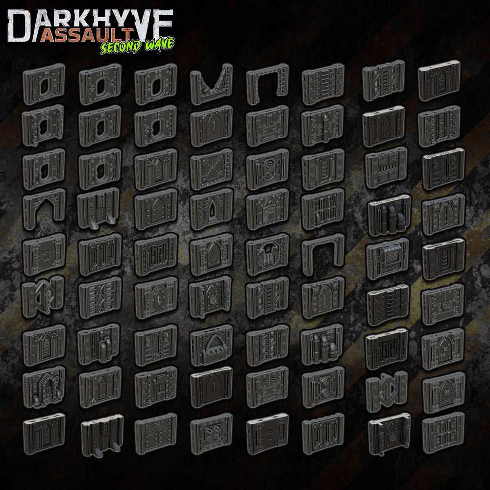 DarkHyve Assault: Second Wave - Core Set - Sci-Fi Grimdark Miniatures by Saucermen Studios, Wargame Scale 3D Printed
