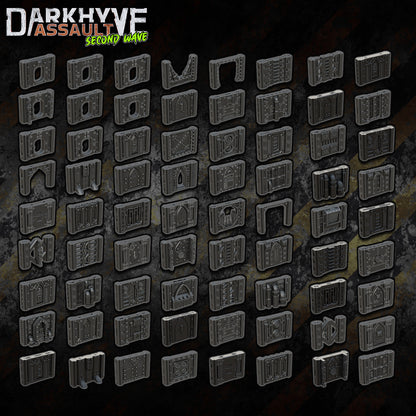DarkHyve Assault: Second Wave - Core Set - Sci-Fi Grimdark Miniatures by Saucermen Studios, Wargame Scale 3D Printed