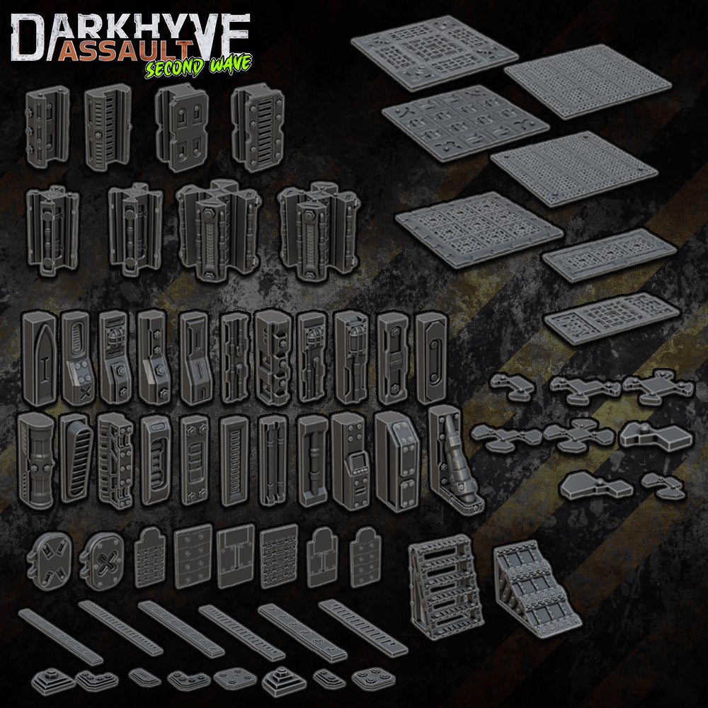 DarkHyve Assault: Second Wave - Core Set - Sci-Fi Grimdark Miniatures by Saucermen Studios, Wargame Scale 3D Printed - photo 2