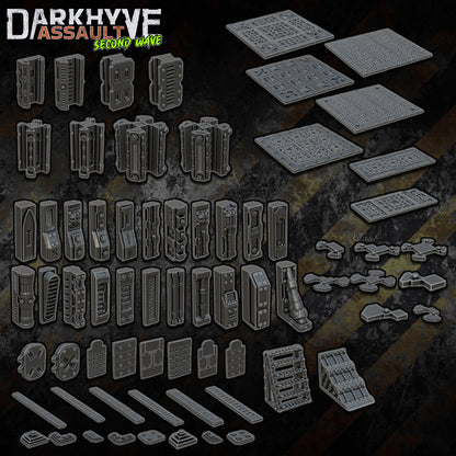 DarkHyve Assault: Second Wave - Core Set - Sci-Fi Grimdark Miniatures by Saucermen Studios, Wargame Scale 3D Printed - photo 2