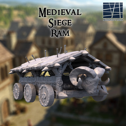 Siege Ram - Tabletop Terrain 28mm by MiniatureLand