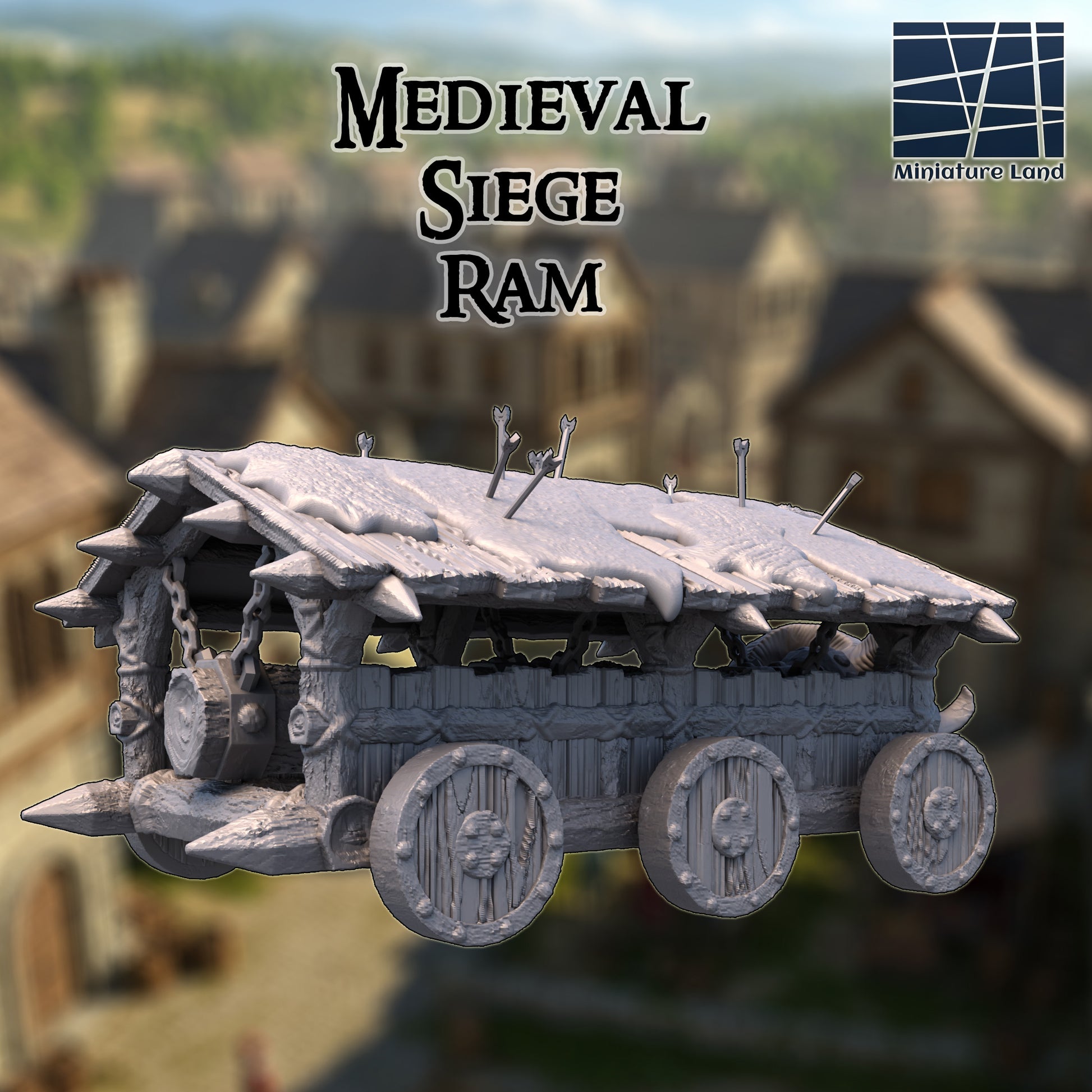 Siege Ram - Tabletop Terrain 28mm by MiniatureLand