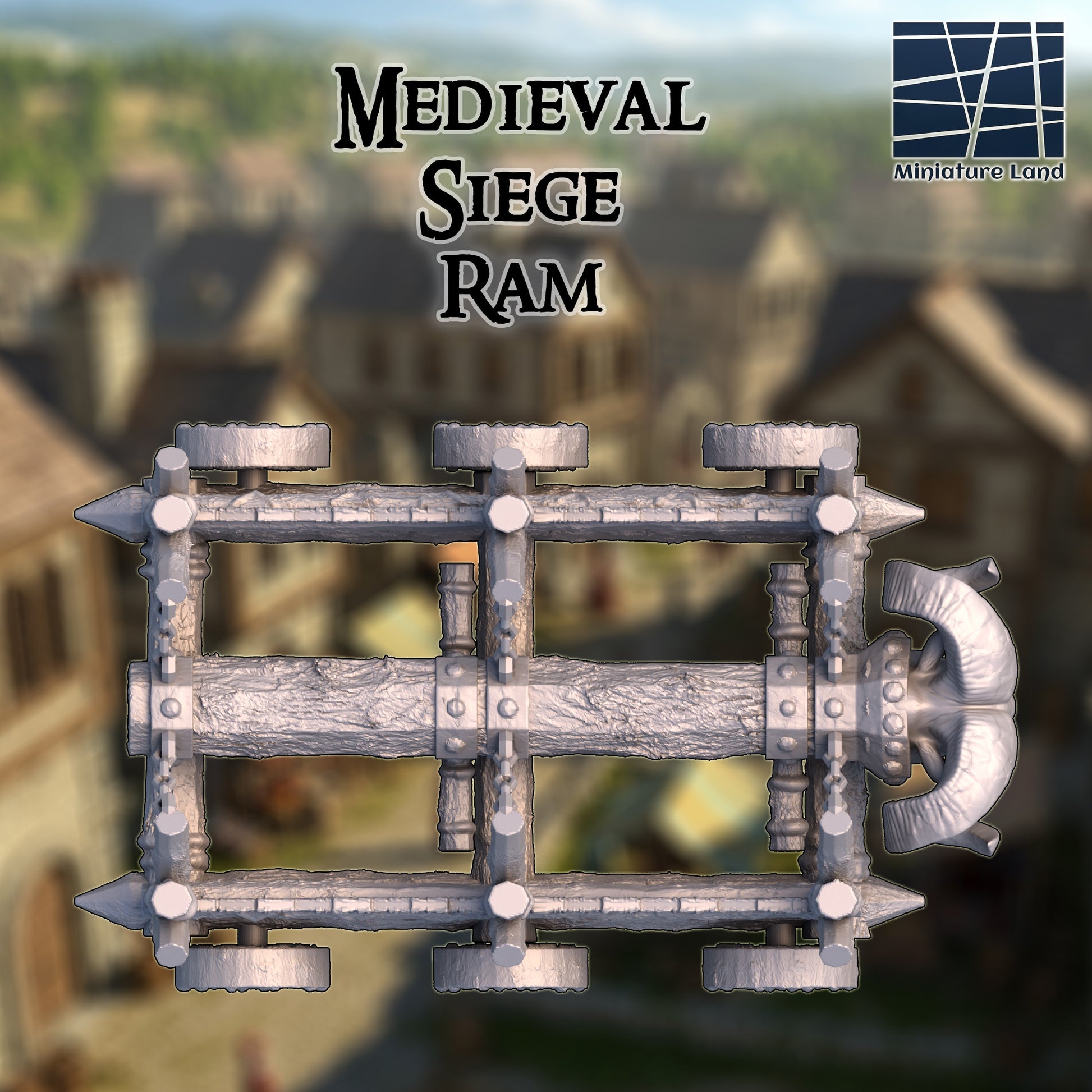 Siege Ram - Tabletop Terrain 28mm by MiniatureLand