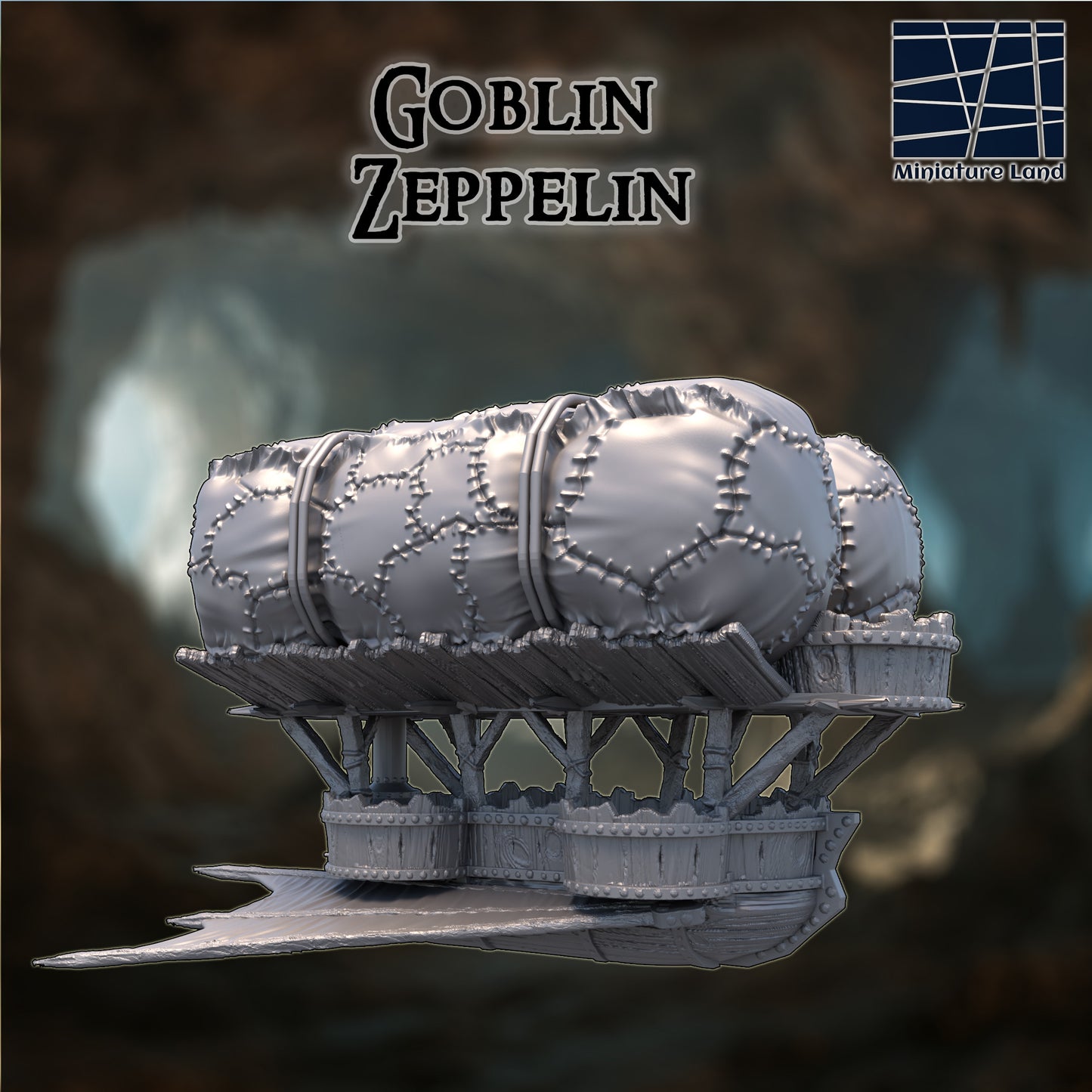 Goblin Zeppelin - Tabletop Terrain 28mm by MiniatureLand