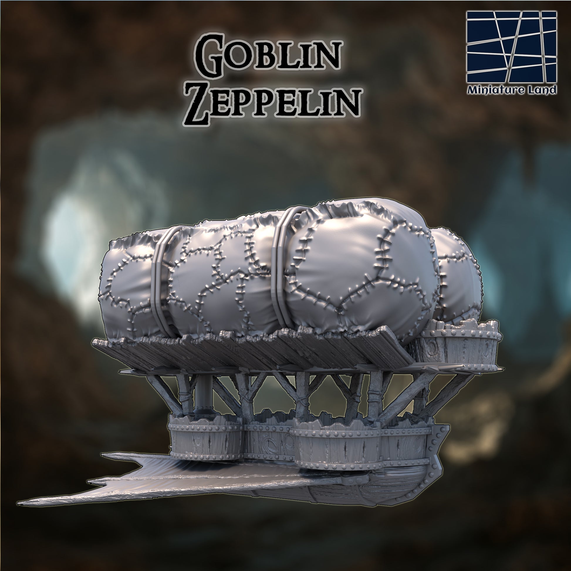Goblin Zeppelin - Tabletop Terrain 28mm by MiniatureLand