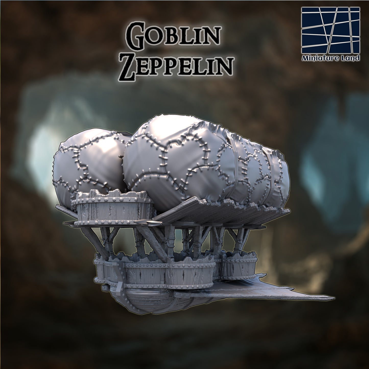 Goblin Zeppelin - Tabletop Terrain 28mm by MiniatureLand