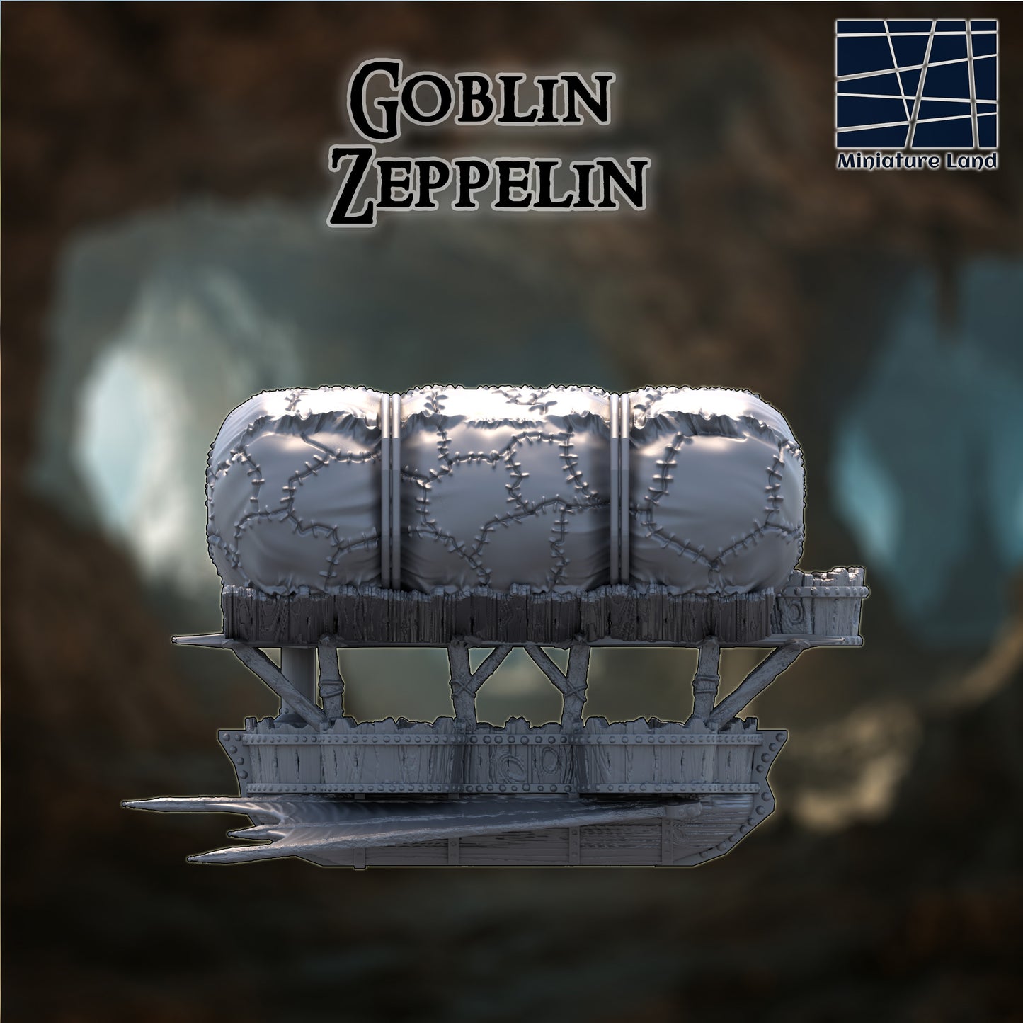 Goblin Zeppelin - Tabletop Terrain 28mm by MiniatureLand