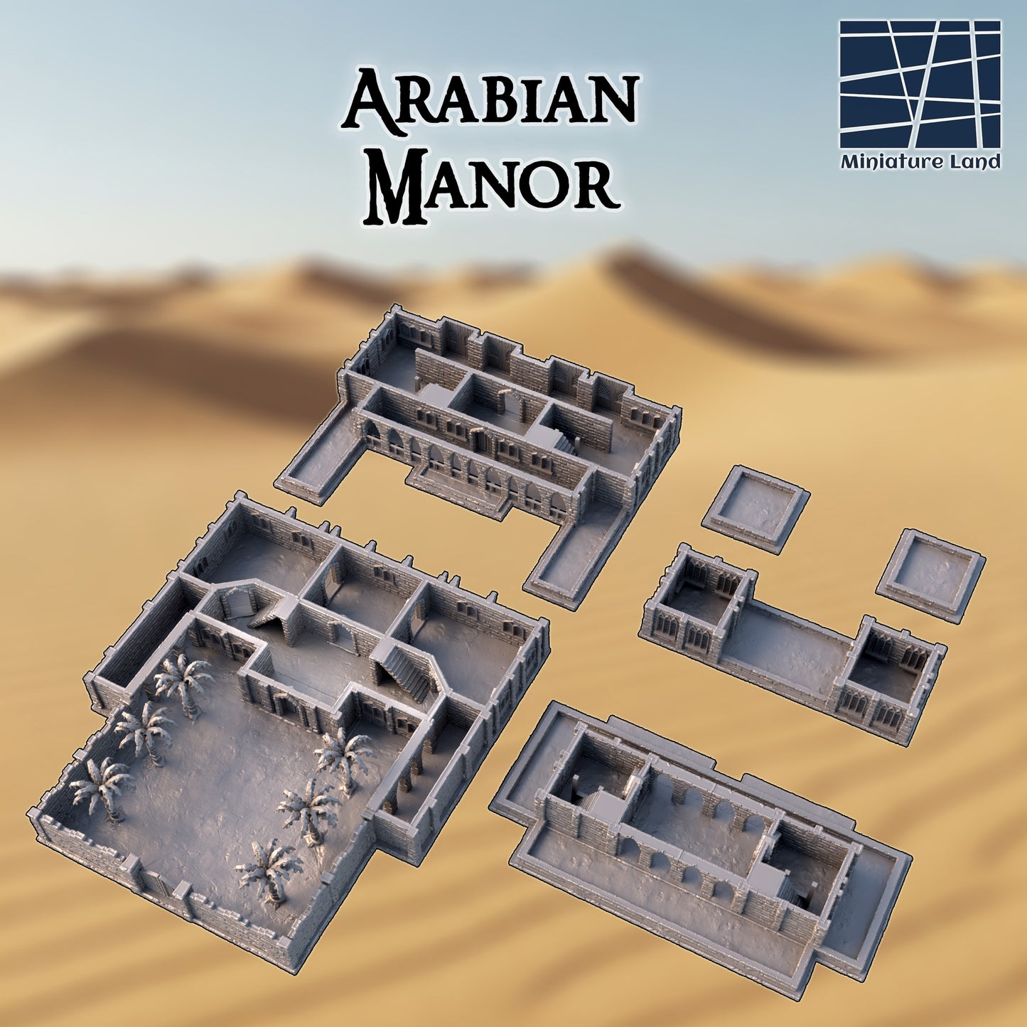 Arabian Manor - Tabletop Terrain 28mm by MiniatureLand