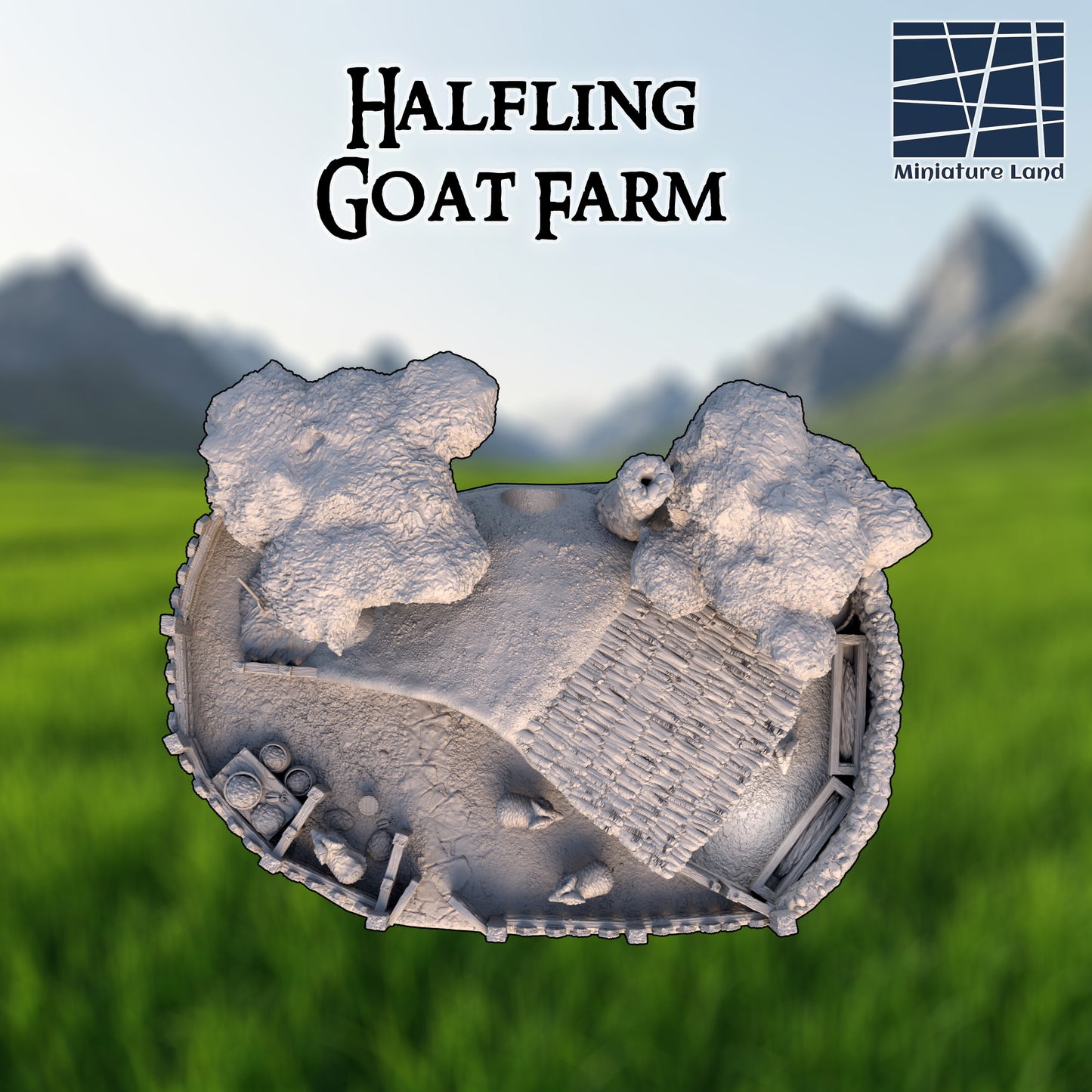Halfling Burrow - Tabletop Terrain 28mm by MiniatureLand