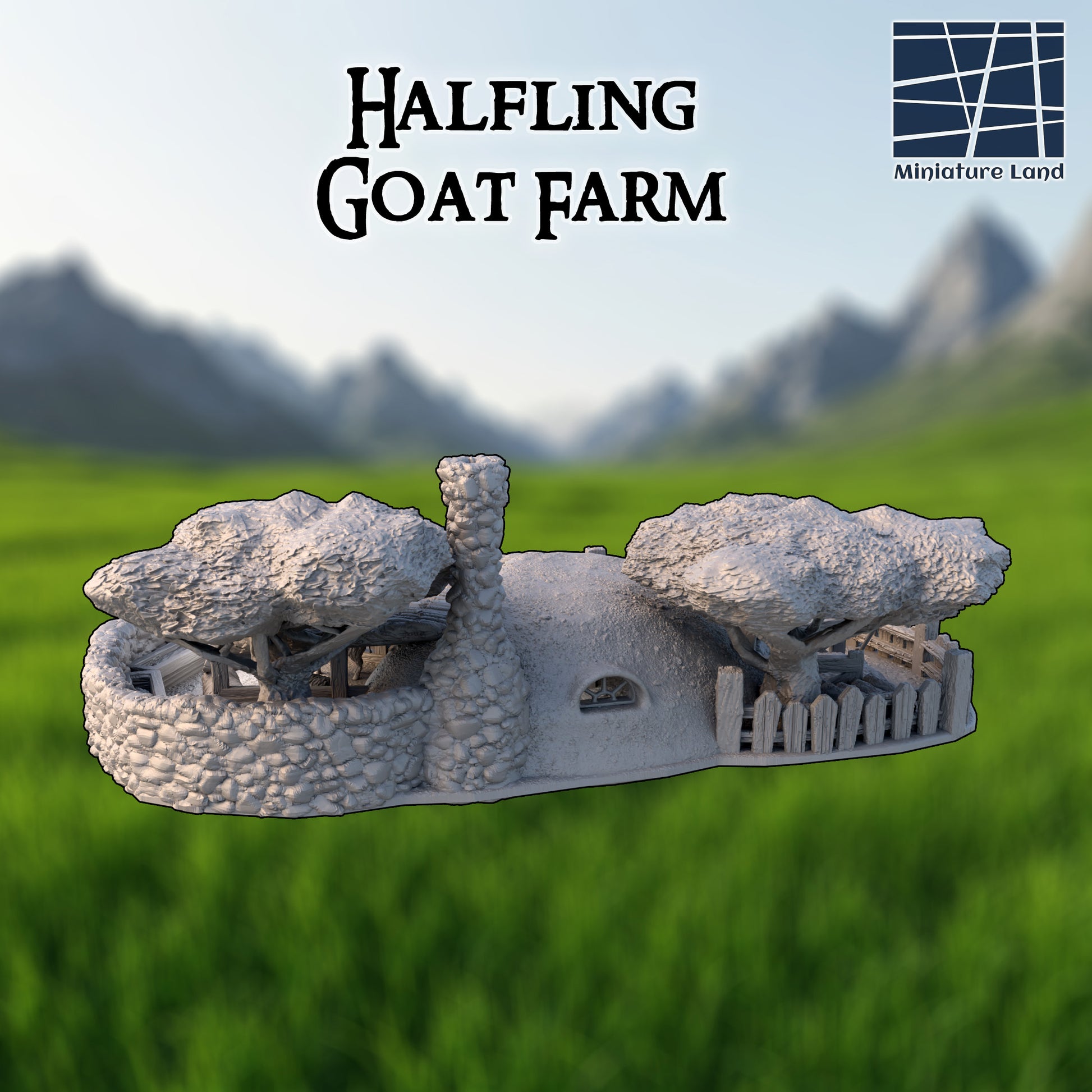 Halfling Burrow - Tabletop Terrain 28mm by MiniatureLand