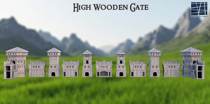 Modular Wooden Gate - Tabletop Terrain 28mm by MiniatureLand