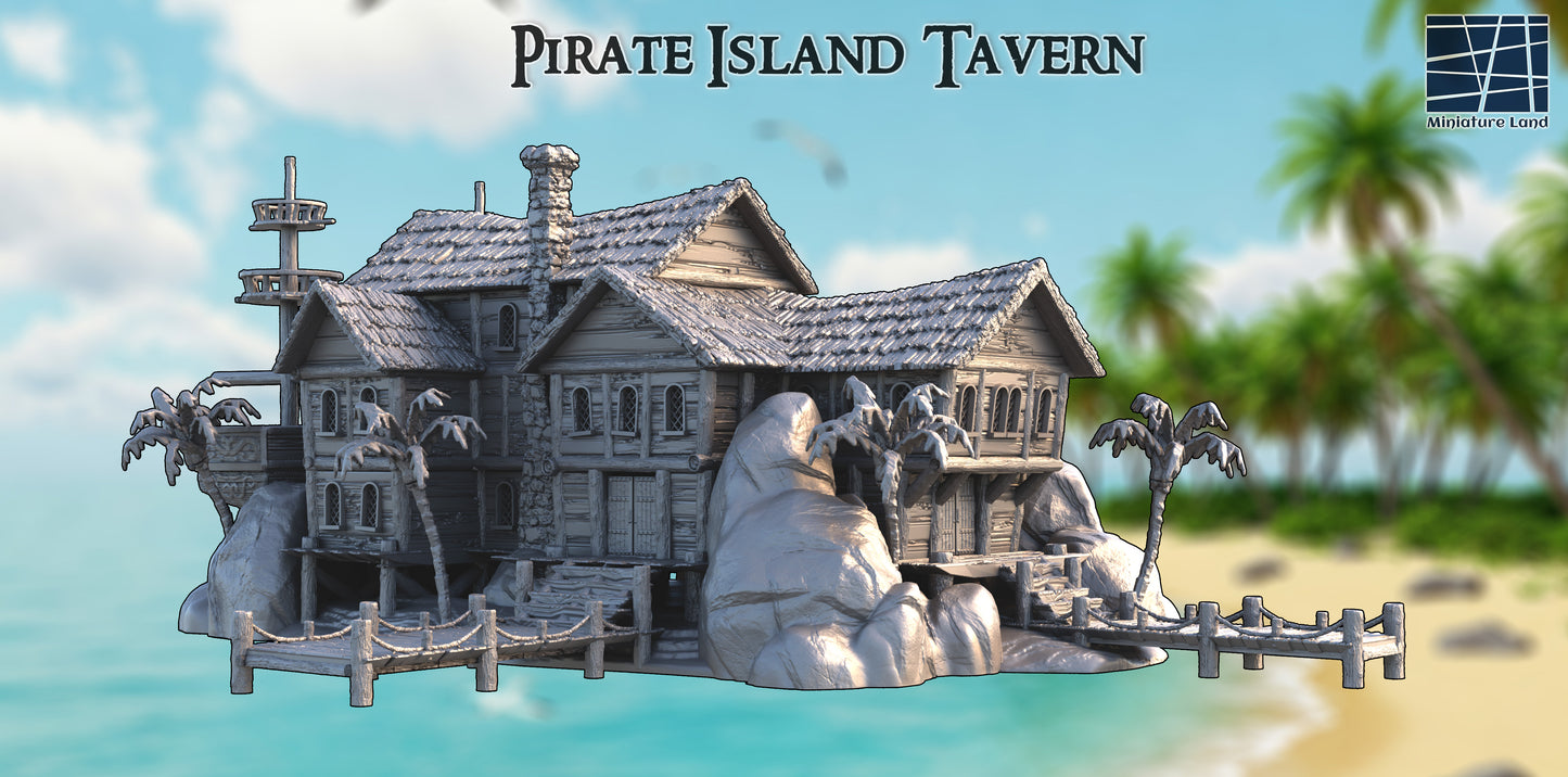 Island Tavern - Tabletop Terrain 28mm by MiniatureLand