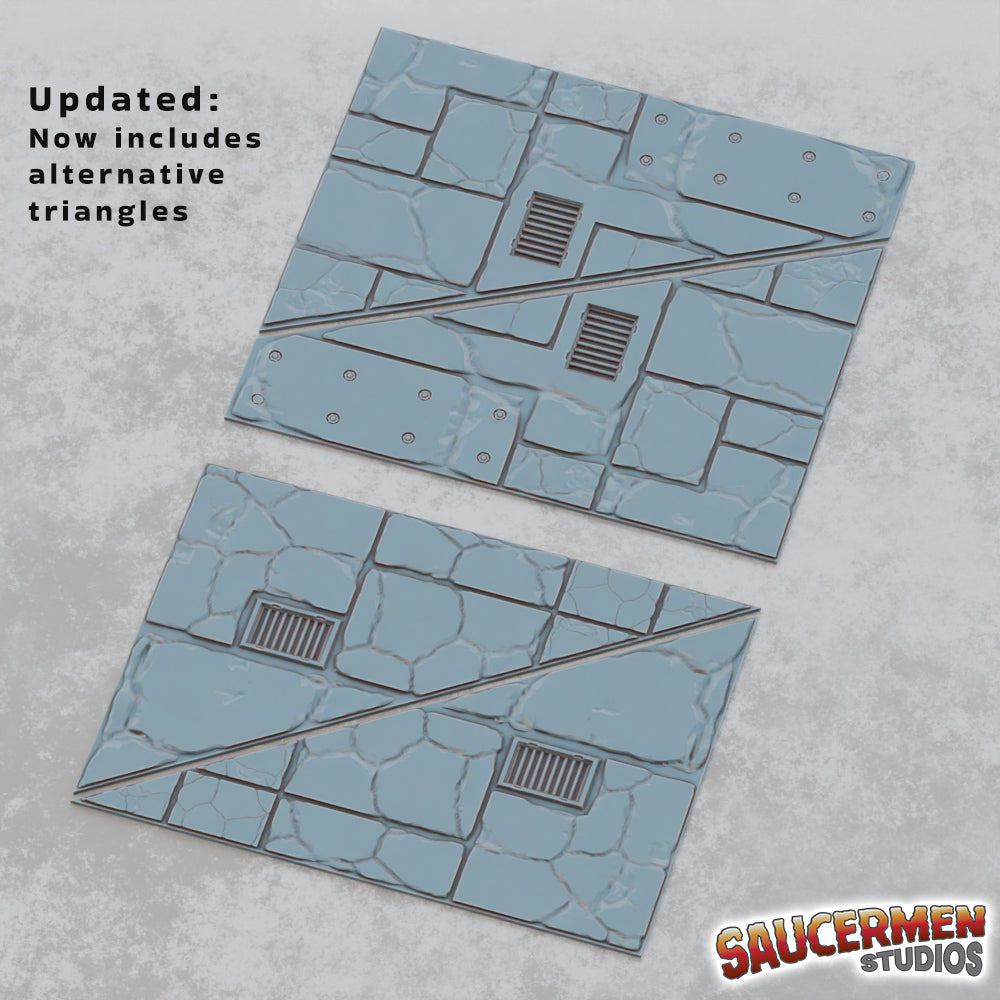 11th Edition Terrain Footprint Templates (Ruins Theme) - Sci-Fi Grimdark Miniatures by Saucermen Studios, Wargame Scale 3D Printed - photo 4