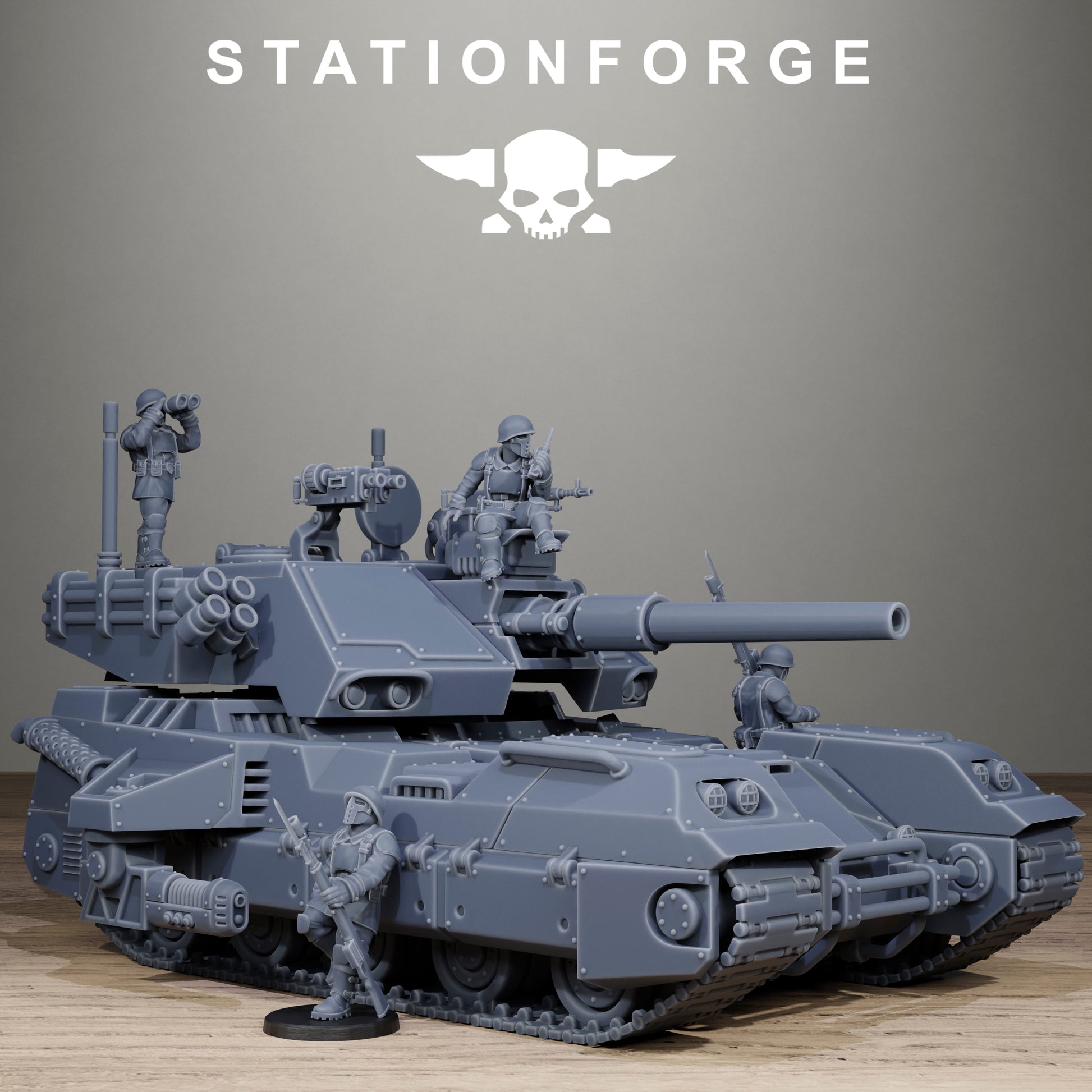 Freeguard Avant Tank, Modular Sci-Fi Marine warriors by STATIONFORGE, Grimdark Wargames Proxy