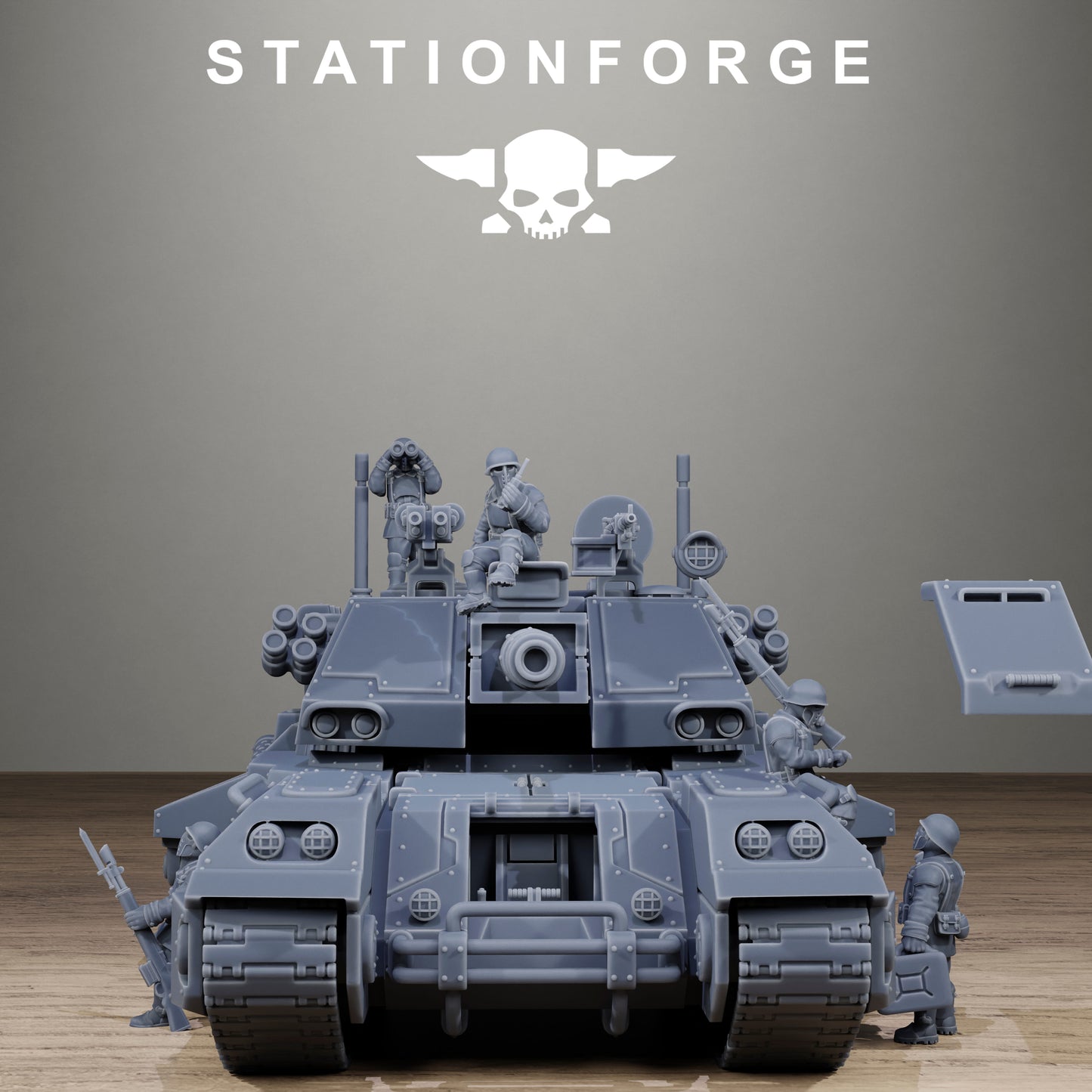 Freeguard Avant Tank, Modular Sci-Fi Marine warriors by STATIONFORGE, Grimdark Wargames Proxy
