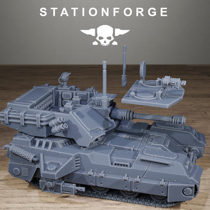 Freeguard Avant Tank, Modular Sci-Fi Marine warriors by STATIONFORGE, Grimdark Wargames Proxy