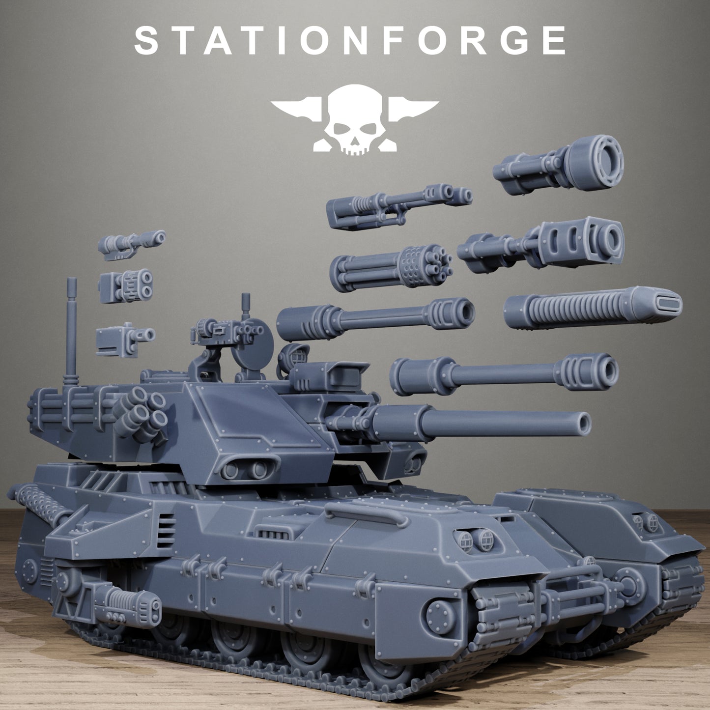 Freeguard Avant Tank, Modular Sci-Fi Marine warriors by STATIONFORGE, Grimdark Wargames Proxy