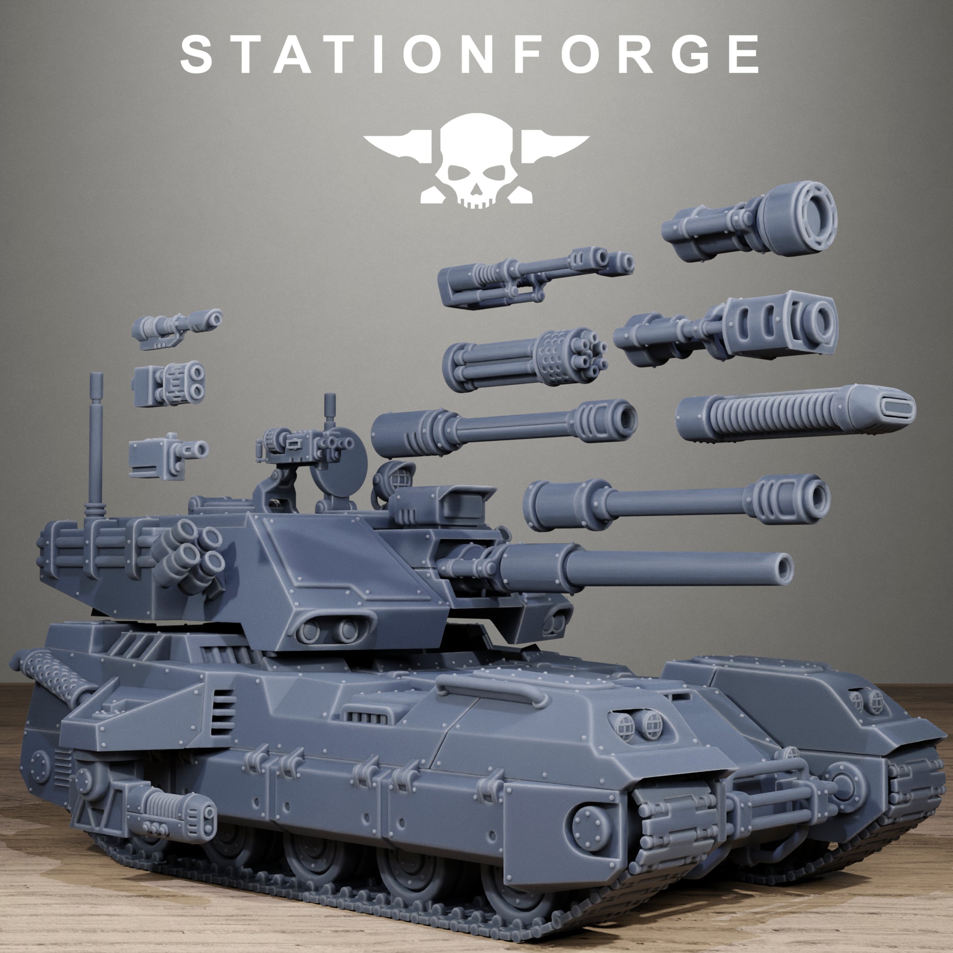 Freeguard Avant Tank, Modular Sci-Fi Marine warriors by STATIONFORGE, Grimdark Wargames Proxy
