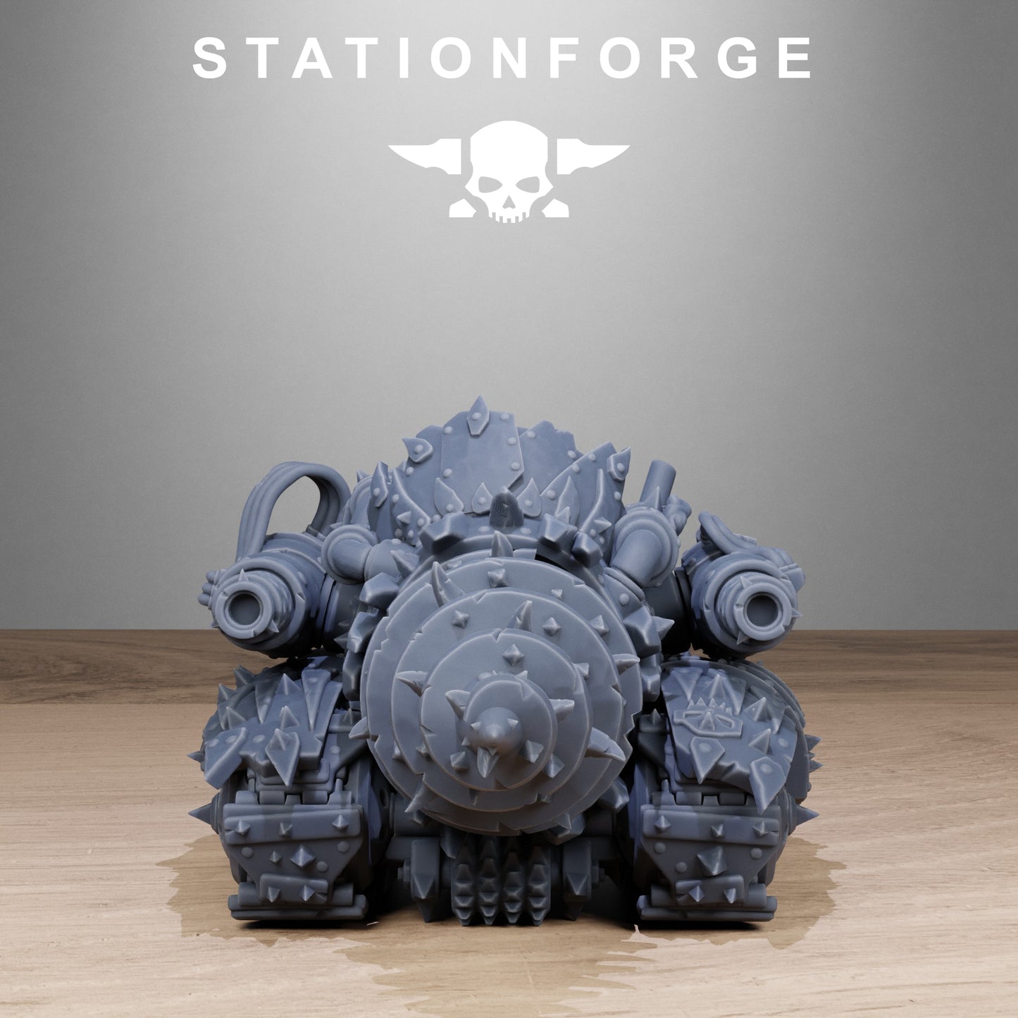 Orkaz Drill, Space-Faring Orkish Menace Sculpted by STATIONFORGE for Wargames set in the Grimdark Future