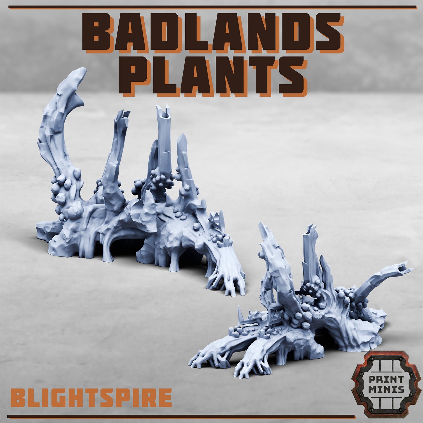 Badlands Plants Kit x6, Sci-Fi Grimdark Terrain by STATIONFORGE