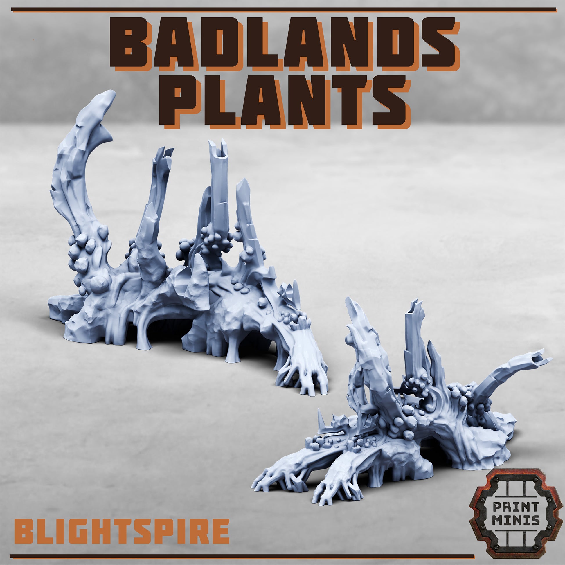 Badlands Plants Kit x6, Sci-Fi Grimdark Terrain by STATIONFORGE