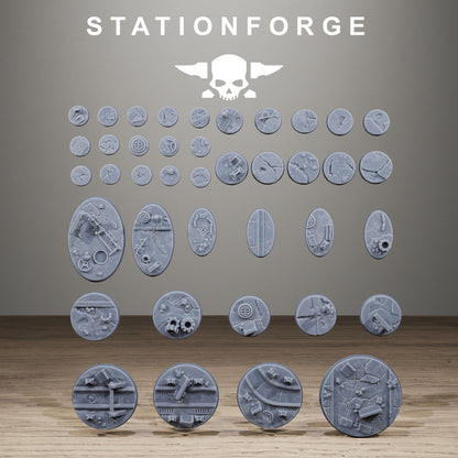 Concreteroad Bases, Sci-Fi Grimdark Terrain by STATIONFORGE