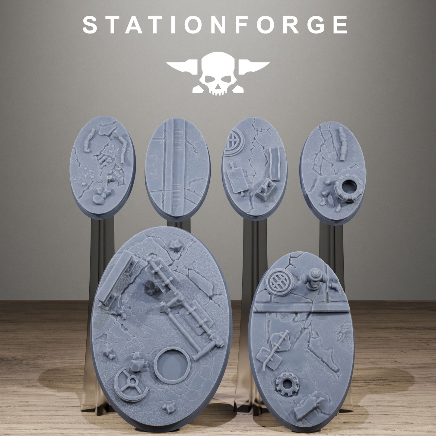 Concreteroad Bases, Sci-Fi Grimdark Terrain by STATIONFORGE - photo 2