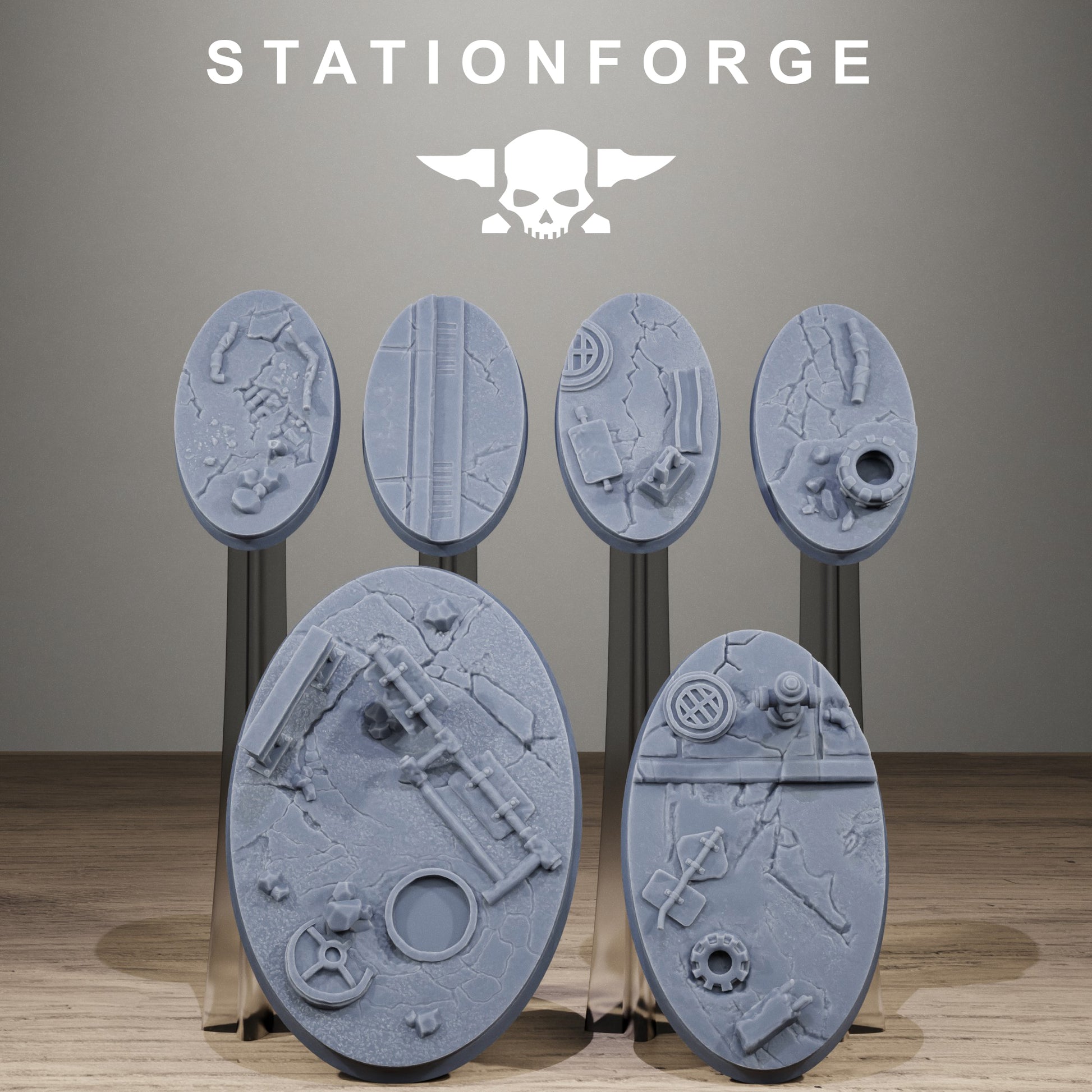 Concreteroad Bases, Sci-Fi Grimdark Terrain by STATIONFORGE - photo 2