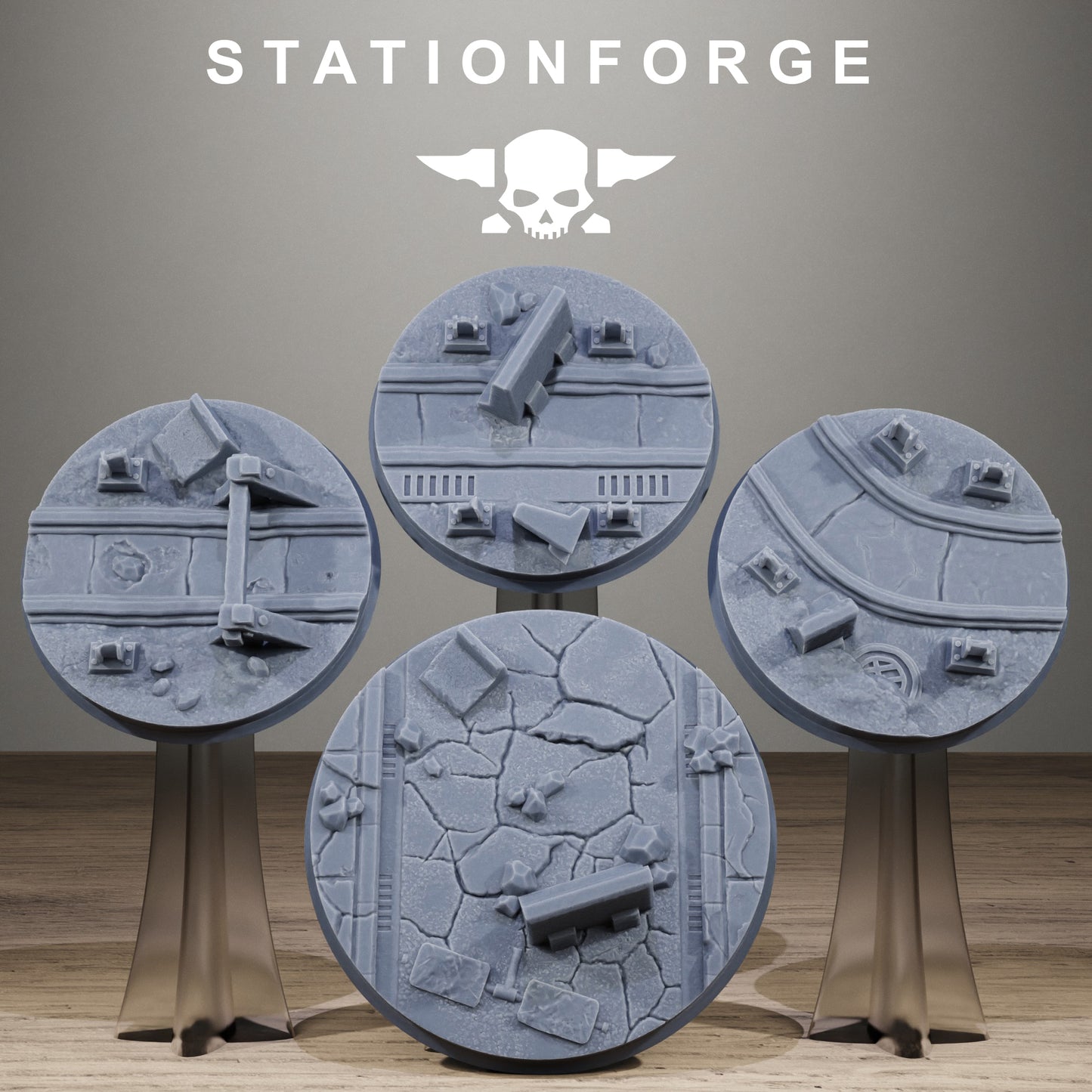Concreteroad Bases, Sci-Fi Grimdark Terrain by STATIONFORGE - photo 3