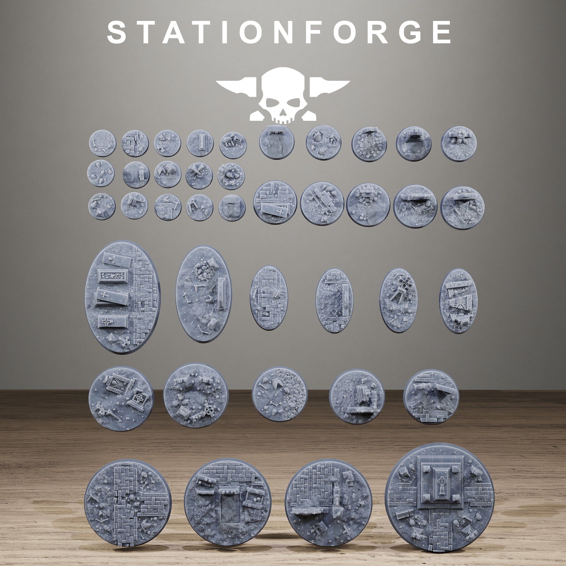 Ghotic Bases, Sci-Fi Grimdark Terrain by STATIONFORGE