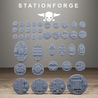 Metal Industrial Bases, Sci-Fi Grimdark Terrain by STATIONFORGE