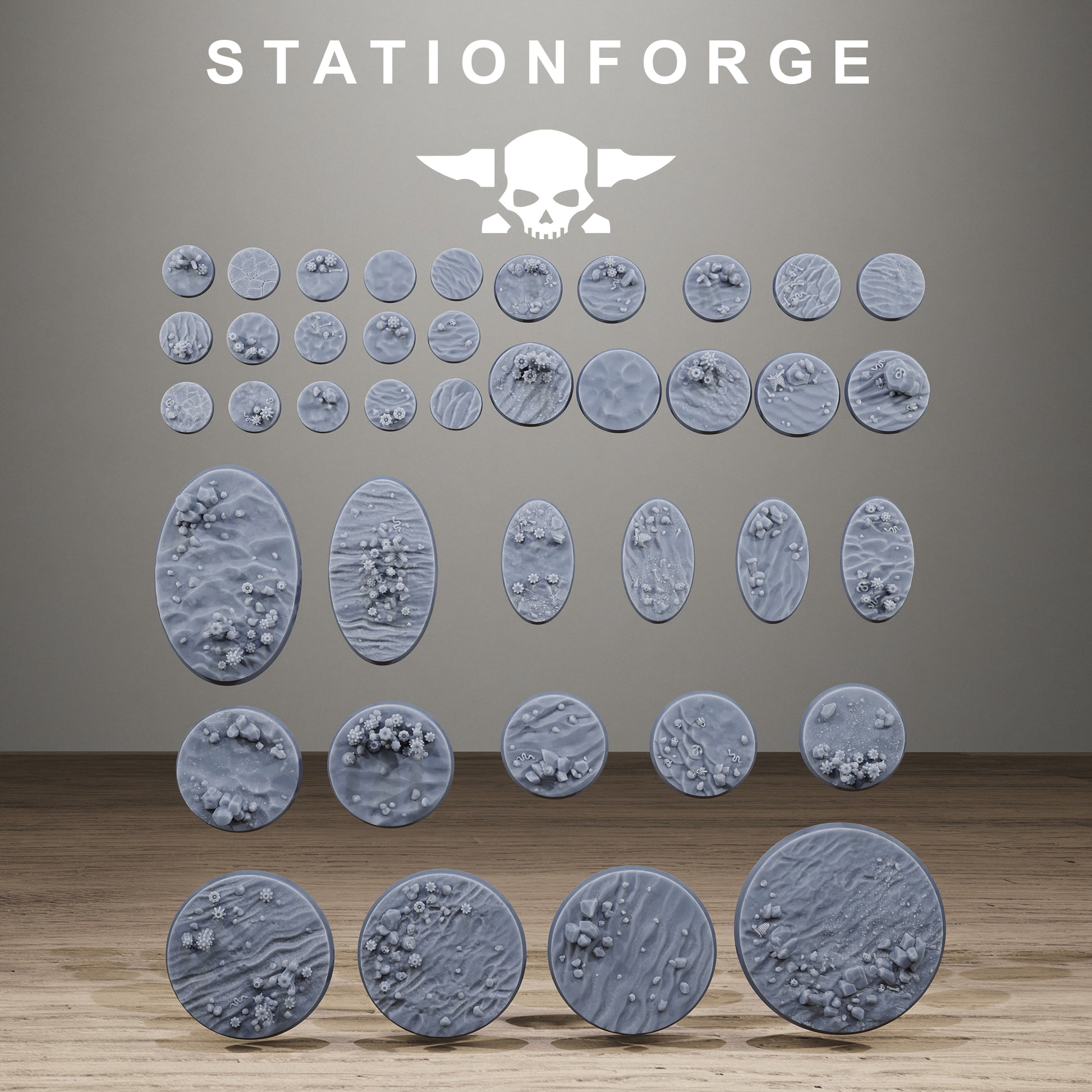 Sand Bases, Sci-Fi Grimdark Terrain by STATIONFORGE