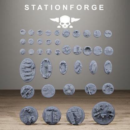 Zombie Bases, Sci-Fi Grimdark Terrain by STATIONFORGE