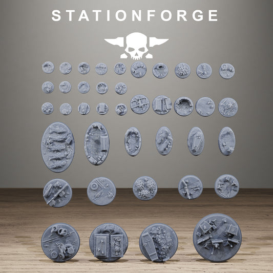 Zombie Bases, Sci-Fi Grimdark Terrain by STATIONFORGE
