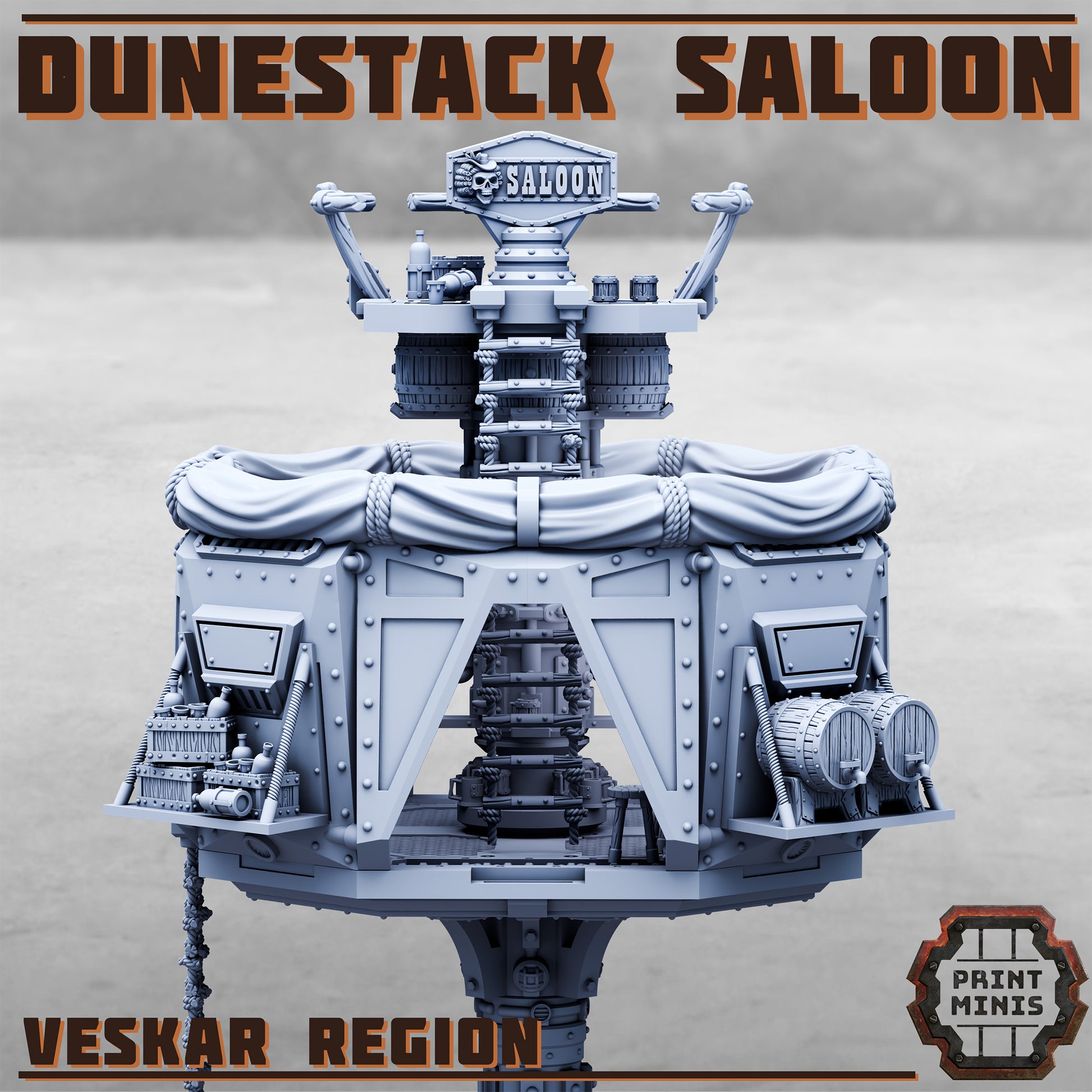 Veskar Region, Modular Sci-Fi Miniatures by STATIONFORGE, Grimdark Wargames Proxy