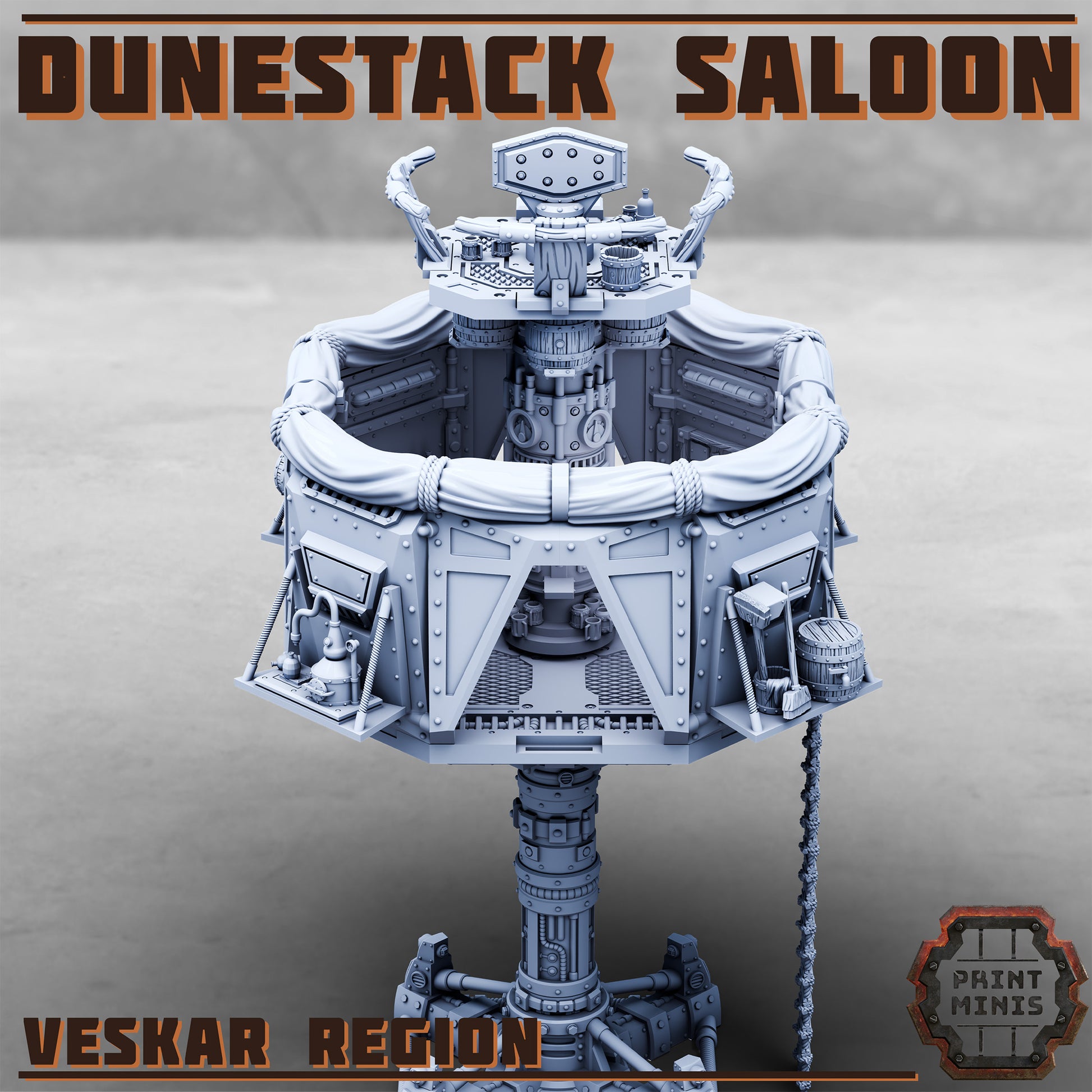 Veskar Region, Modular Sci-Fi Miniatures by STATIONFORGE, Grimdark Wargames Proxy